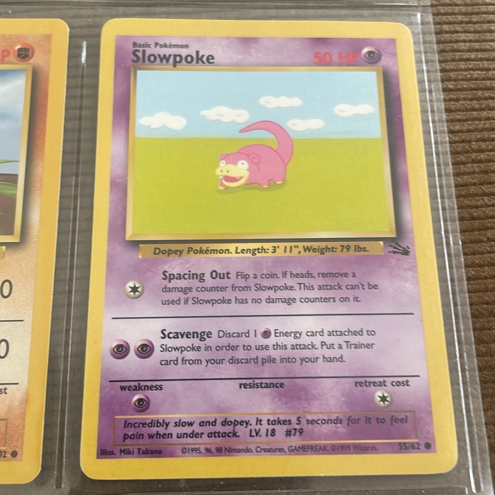 Pokémon SLOWPOKE LV.18 #79 55/62 50HP